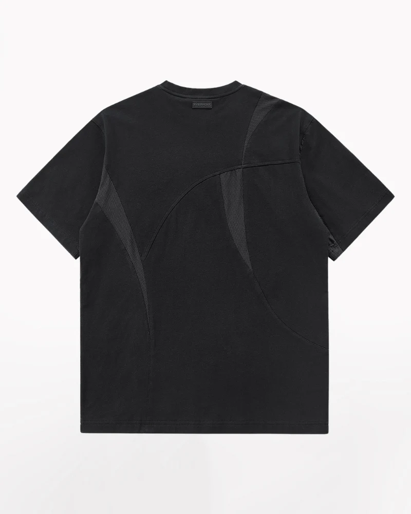 Geometric Patchwork Techwear T-Shirt - Image 2