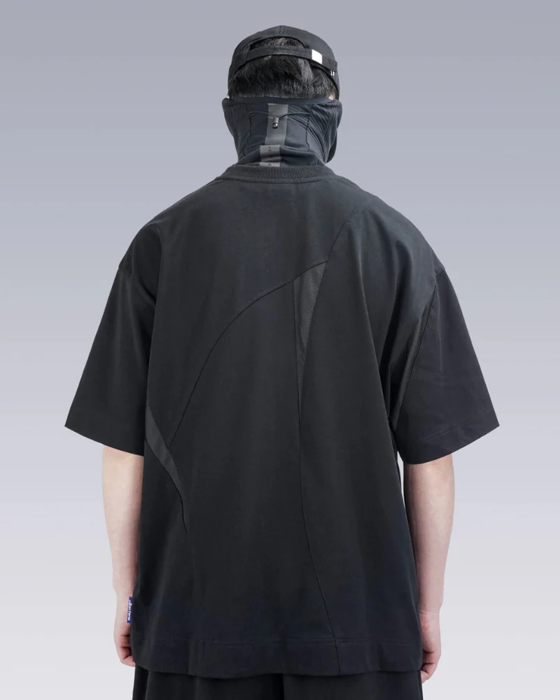 Geometric Patchwork Techwear T-Shirt - Image 4