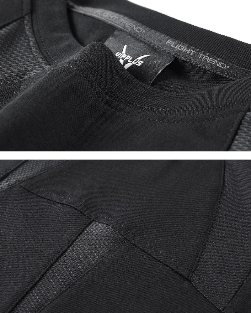 Geometric Patchwork Techwear T-Shirt - Image 5