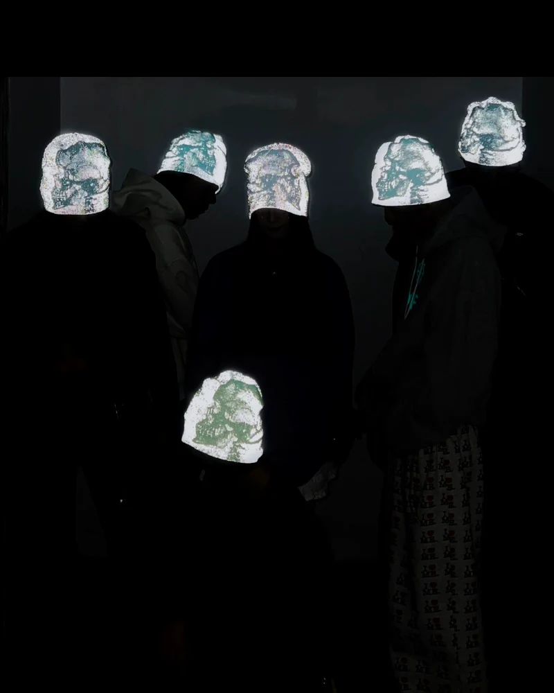 Glow-in-the-Dark Skeleton Unisex Beanie - Image 3
