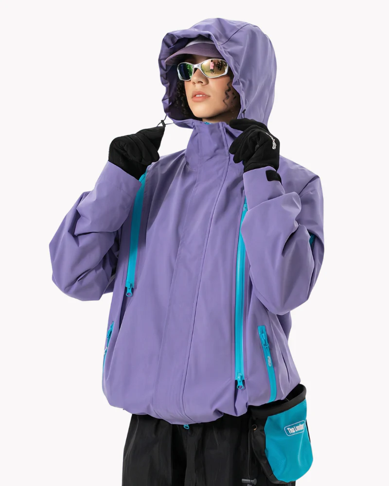 Gorpcore Water-Resistant Unisex Hooded Hardshell Jacket