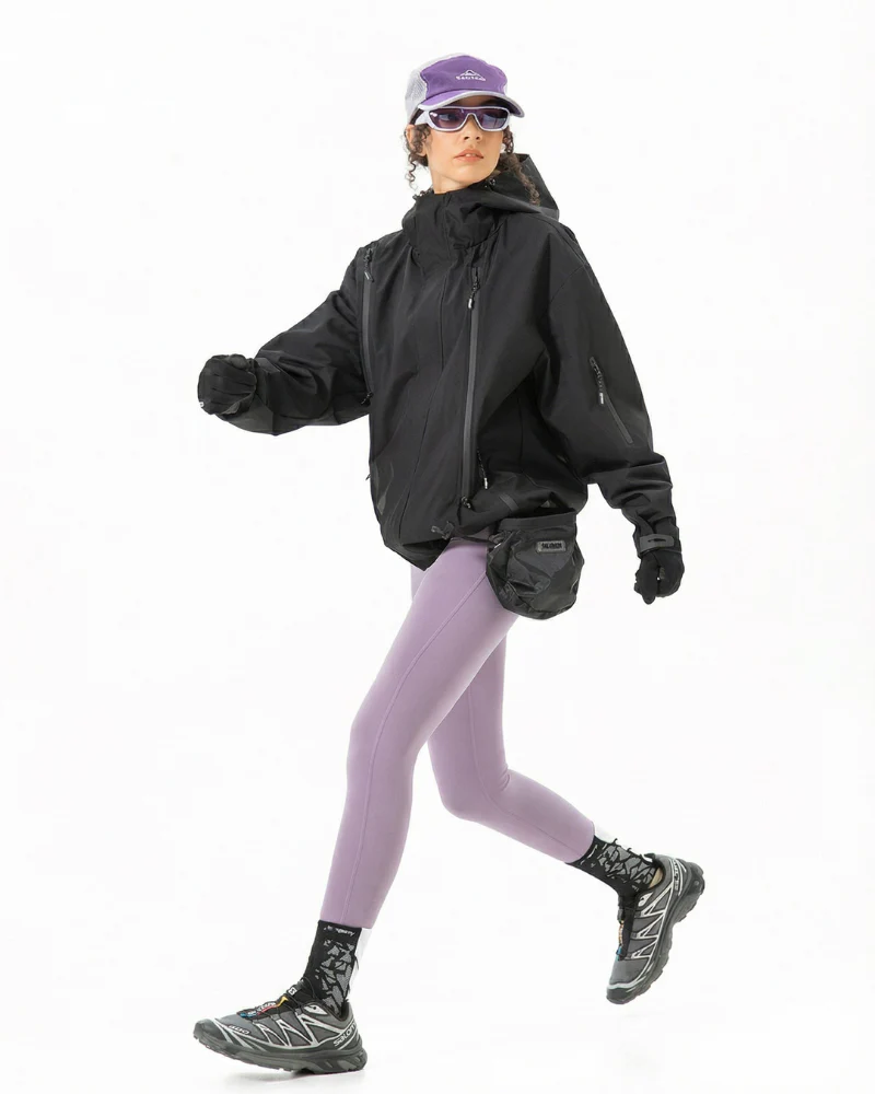 Gorpcore Water-Resistant Unisex Hooded Hardshell Jacket - Image 13