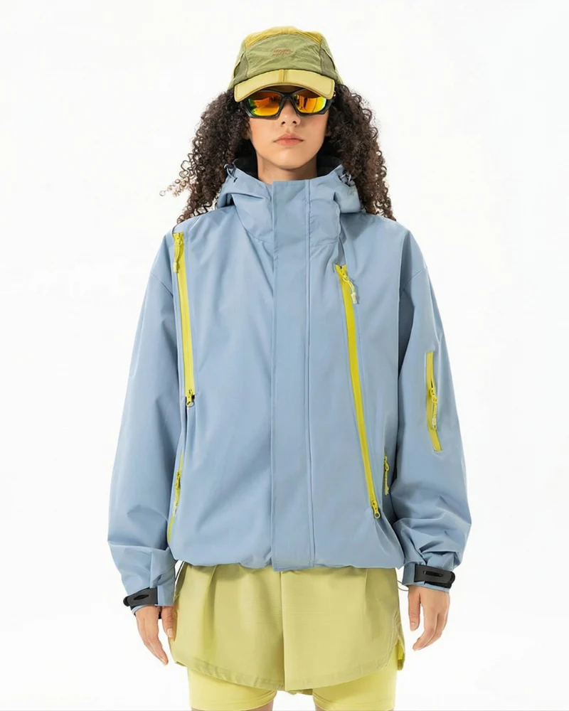 Gorpcore Water-Resistant Unisex Hooded Hardshell Jacket - Image 19