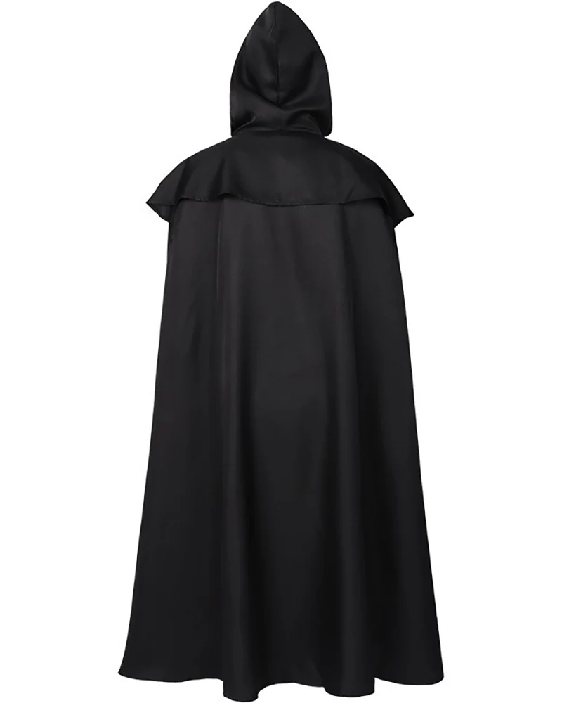 Gothic Wizard Robes Hooded Cloak - Image 7
