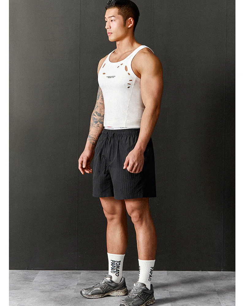 Gym Clothing Men's Tank Top Ripped Muscle Shirt - Image 6