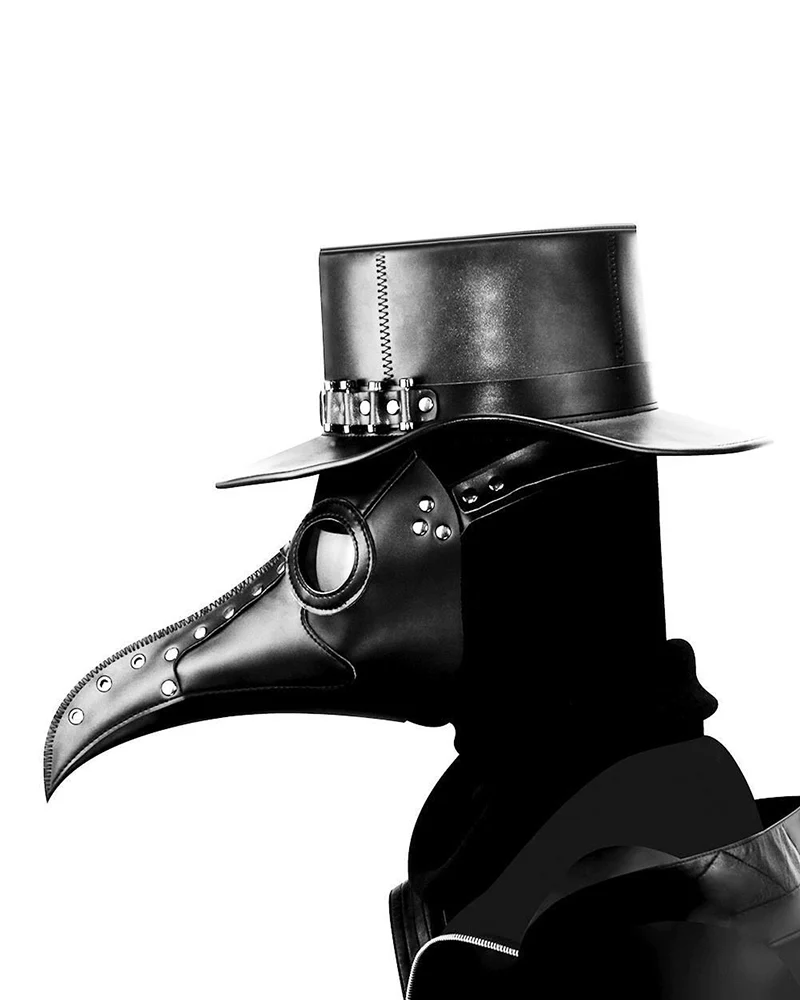 Halloween Cosplay PU Crow Mask - Image 2
