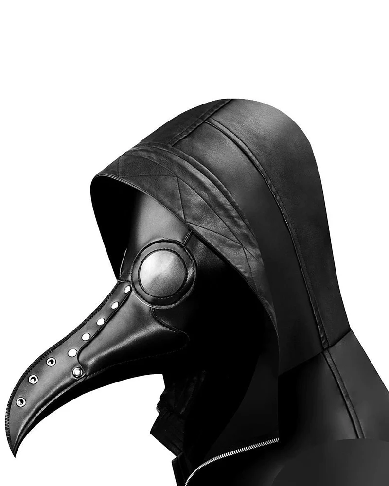 Halloween Cosplay PU Crow Mask - Image 3