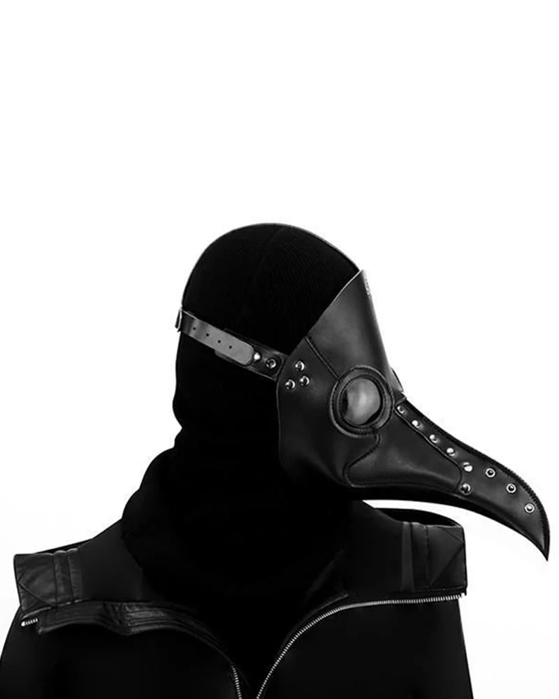 Halloween Cosplay PU Crow Mask - Image 5