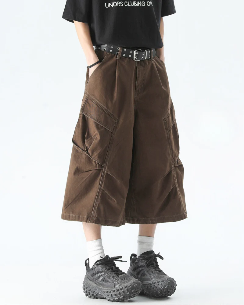 High Street Men's Denim-Look Cargo Shorts - Image 5