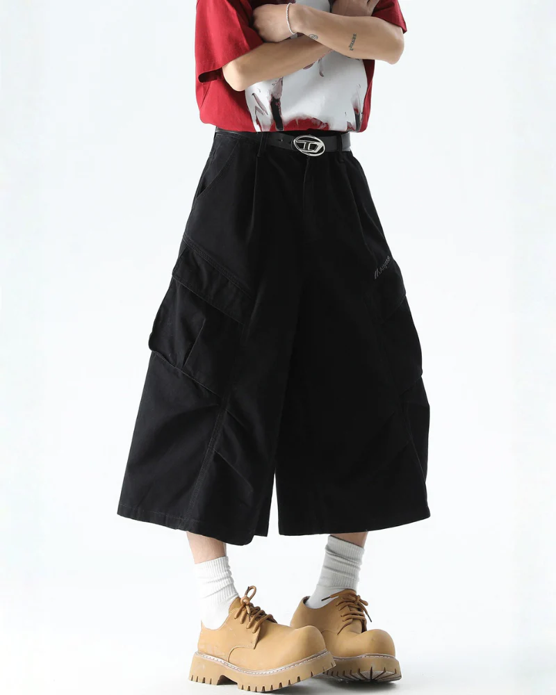 High Street Men's Denim-Look Cargo Shorts - Image 6