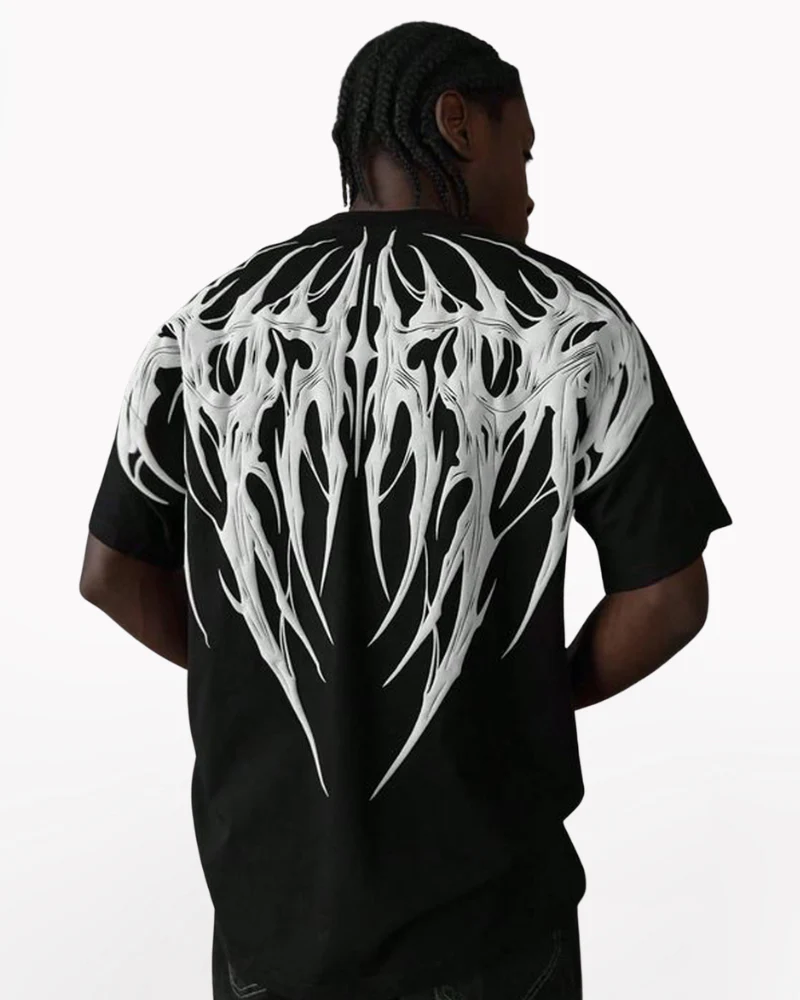 High Street Opium Style Wings Rock Graphic T-Shirt