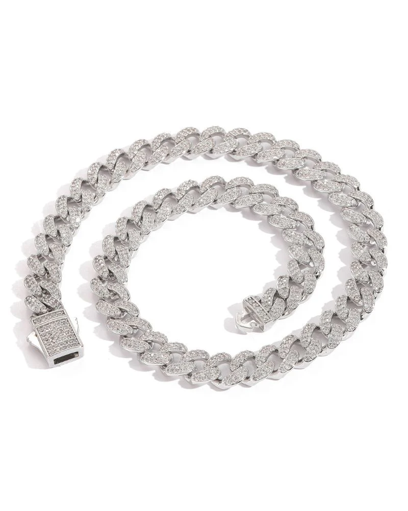 Hip Hop 12mm Iced Cuban Link Chain - Image 3