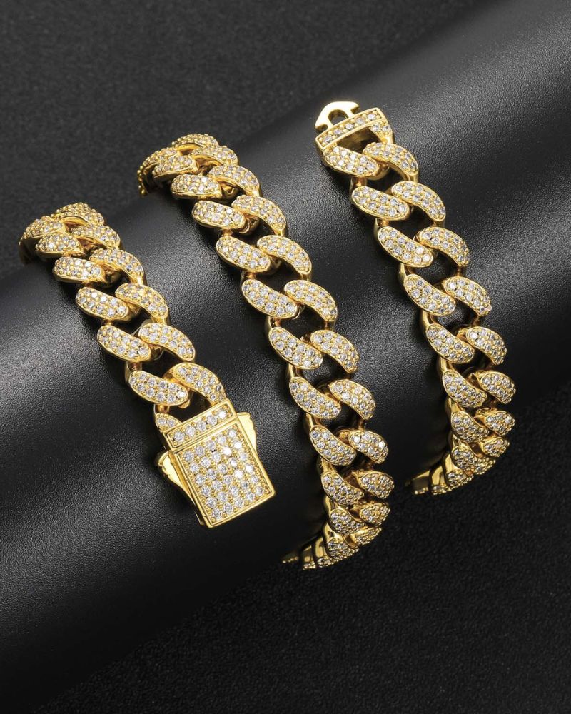 Hip Hop 12mm Iced Cuban Link Chain - Image 9