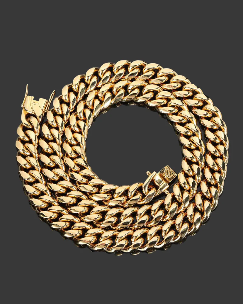 Hip Hop Jewelry Stainless Steel Cuban Link Bracelet - Image 12