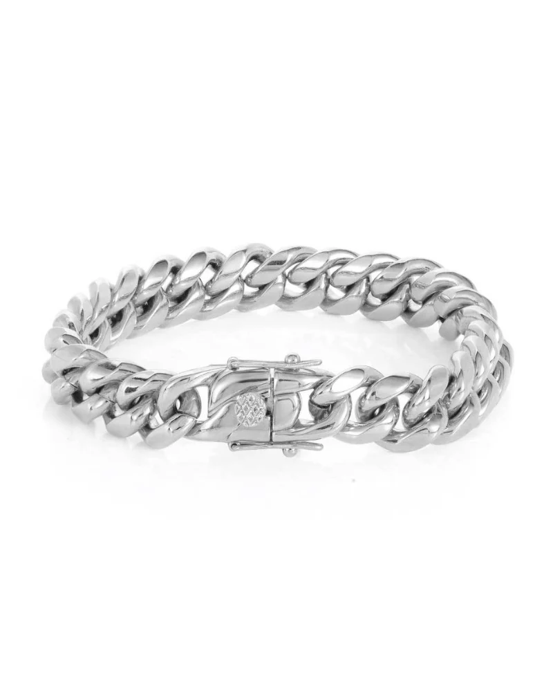 Hip Hop Jewelry Stainless Steel Cuban Link Bracelet - Image 7