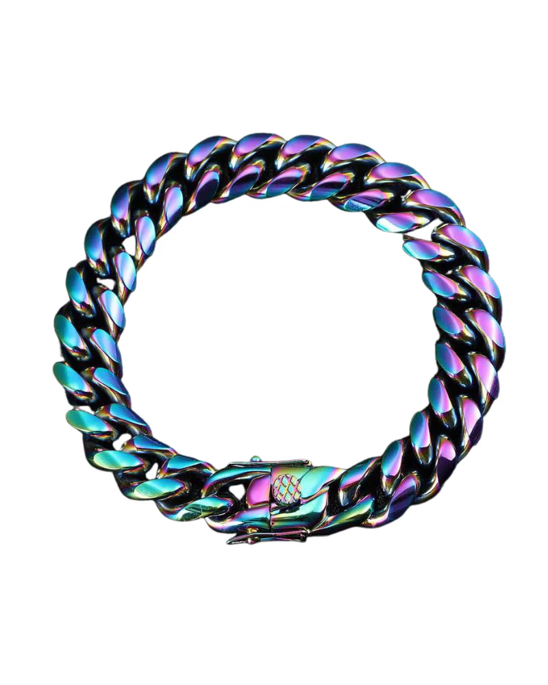 Hip Hop Jewelry Stainless Steel Cuban Link Bracelet - Image 9