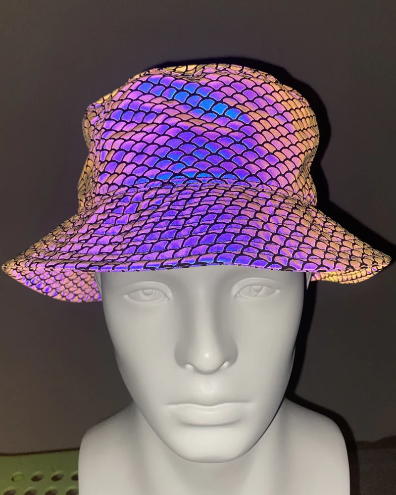 Hip Hop Rainbow Reflective Bucket Hat - Image 12
