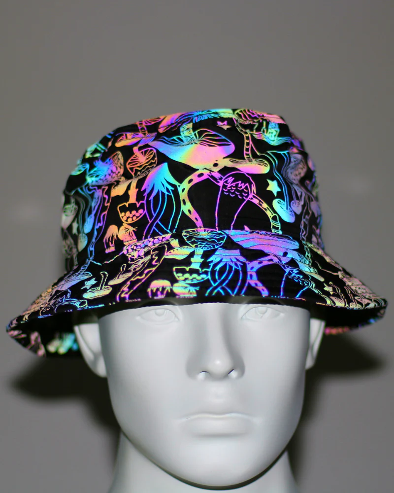 Hip Hop Rainbow Reflective Bucket Hat - Image 14
