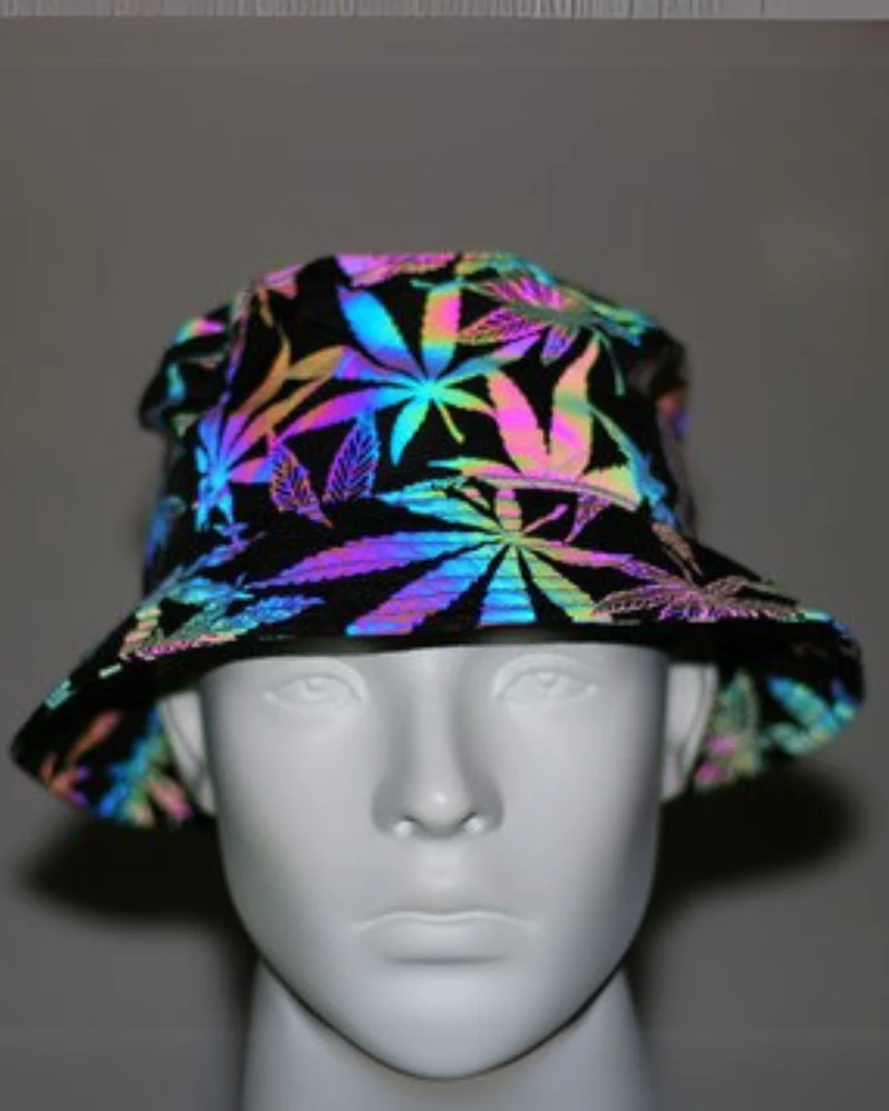 Hip Hop Rainbow Reflective Bucket Hat - Image 17