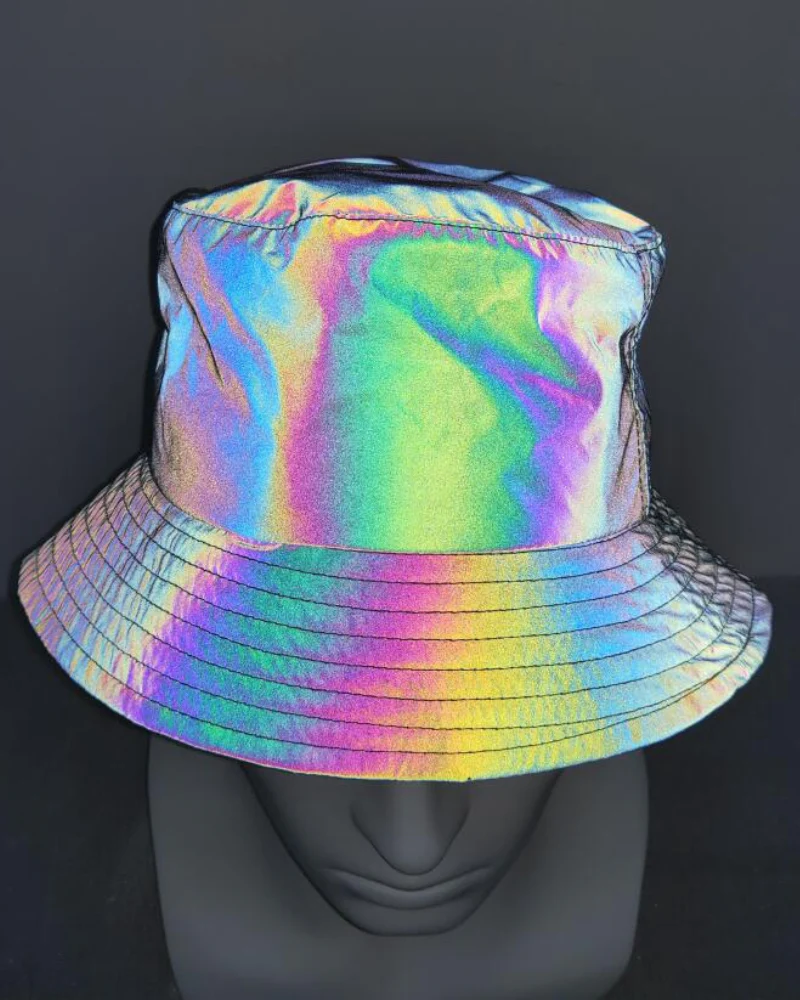 Hip Hop Rainbow Reflective Bucket Hat - Image 19