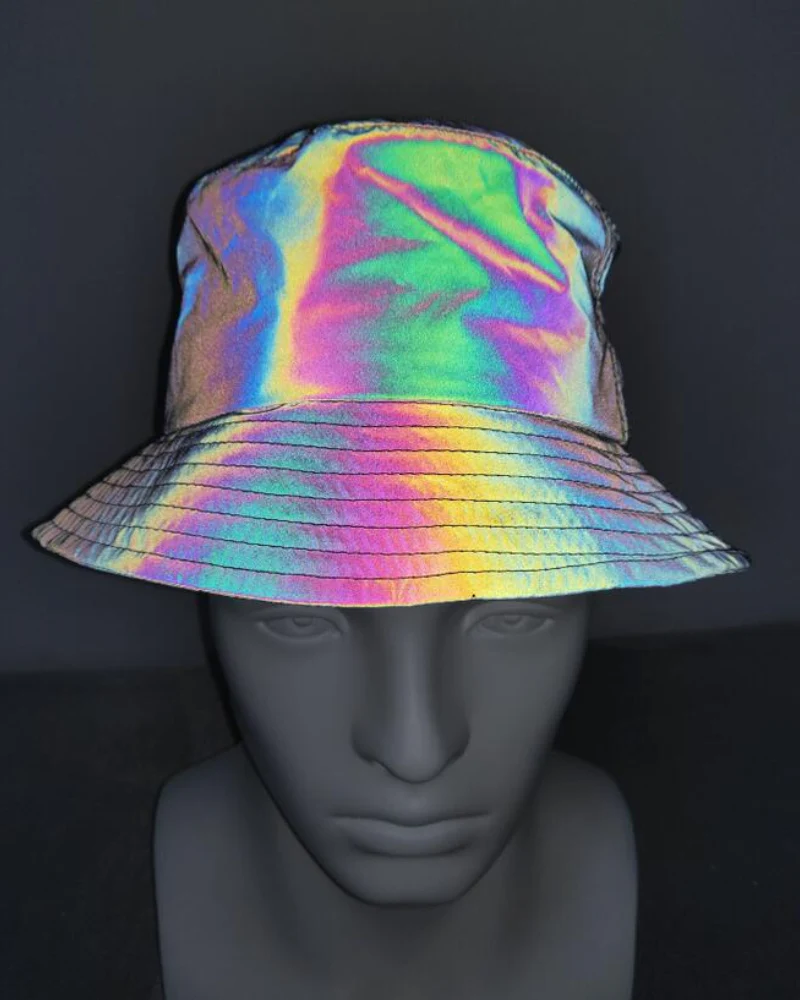 Hip Hop Rainbow Reflective Bucket Hat - Image 20