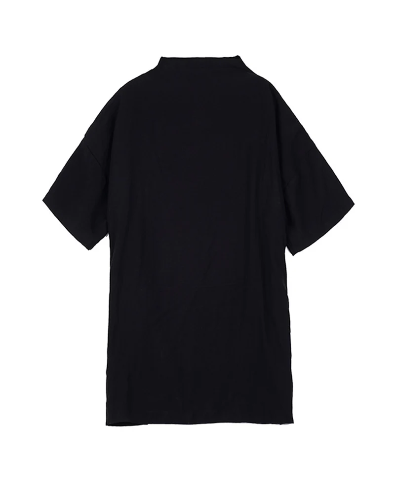 Japanese Relaxed Standing Collar Techwear Shirt - Image 10
