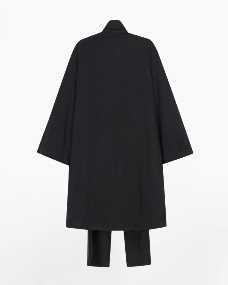 Japanese-Style Mid-Length Unisex Linen Cardigan - Image 10