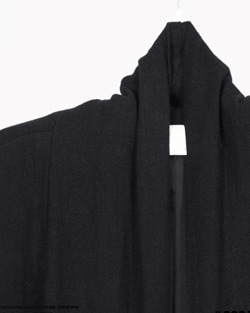 Japanese-Style Mid-Length Unisex Linen Cardigan - Image 11
