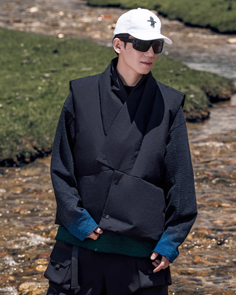 Japanese Style Outdoor Winter Unisex Puffer Vest - Image 6