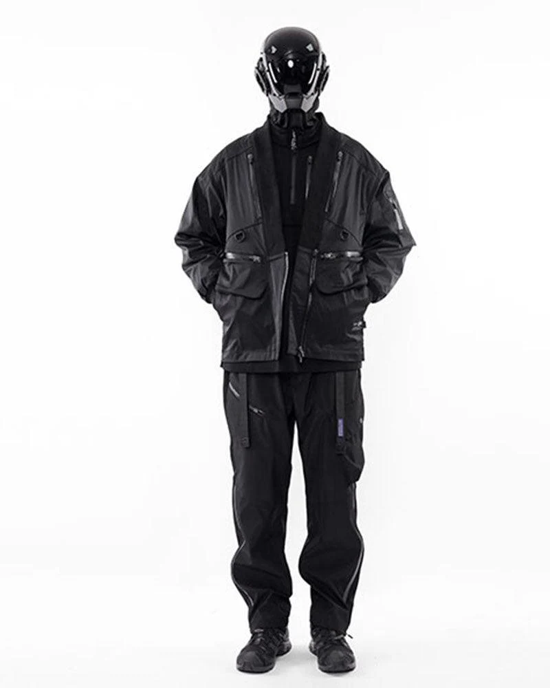 Japanese Techwear Cyberpunk Functional Jacket - Image 7