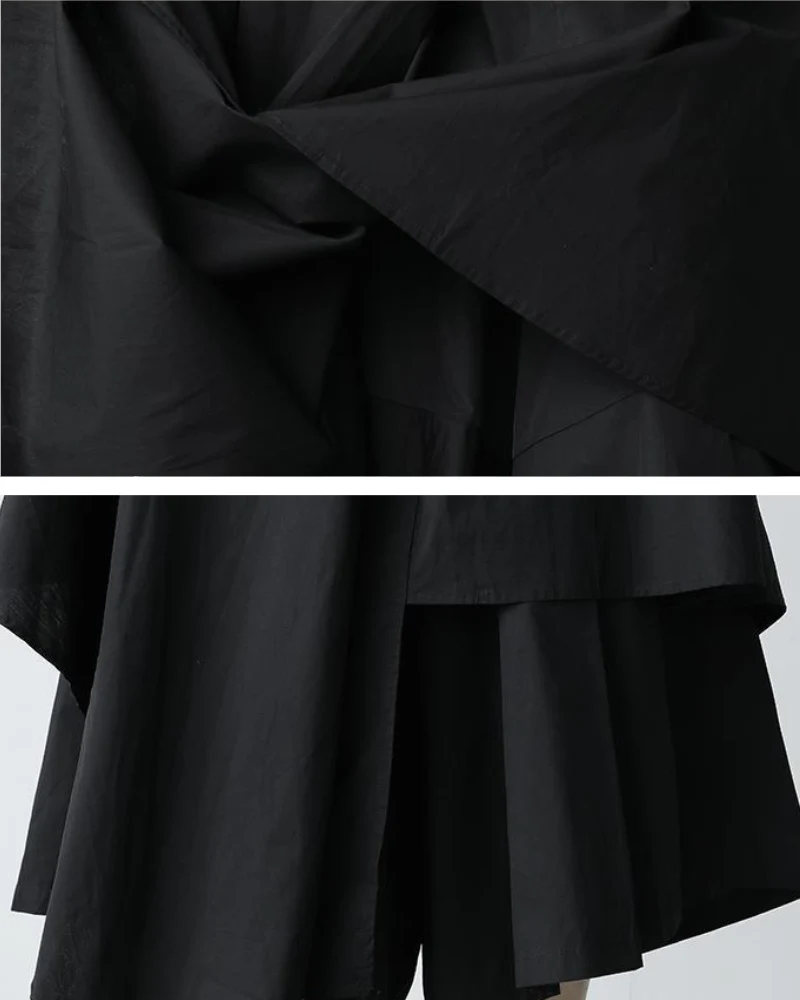 Japanese Wide-Leg Skirt Pants - Image 7