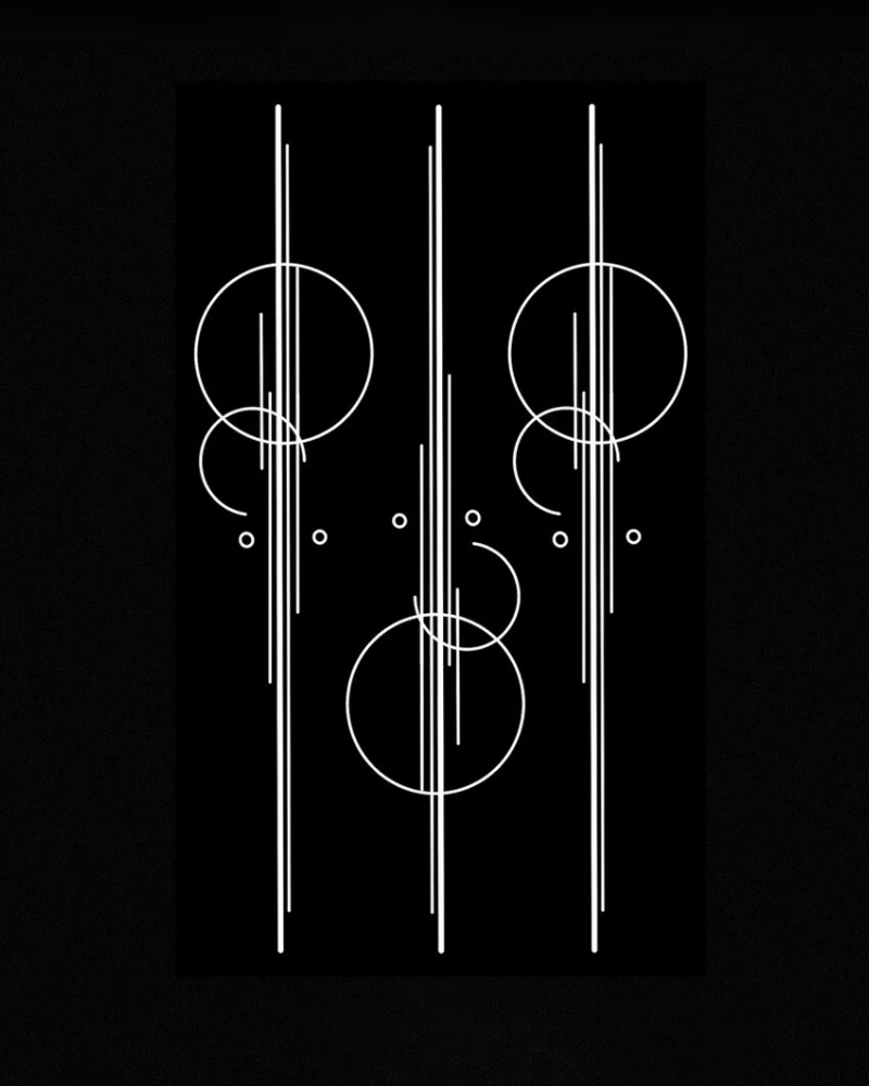 Line Minimalist Cyberpunk Tattoo - Image 2