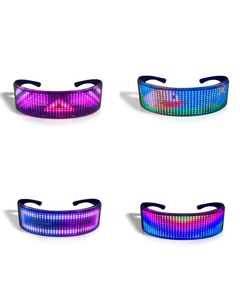 M-Zone Rhythm Cyberpunk Shining Led Glasses ( Customizable Text And Image Available) - Image 5