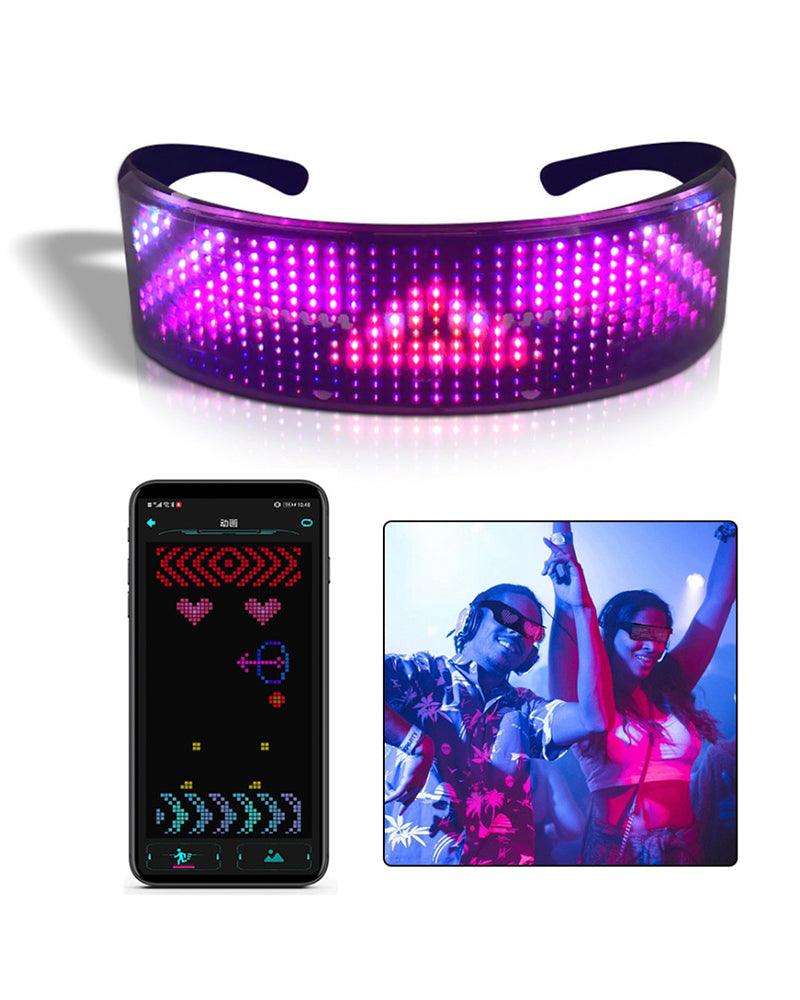 M-Zone Rhythm Cyberpunk Shining Led Glasses ( Customizable Text And Image Available) - Image 6