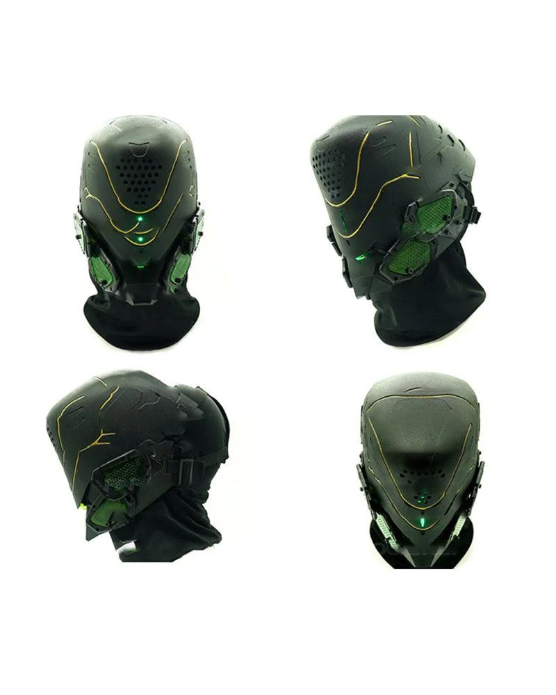Mech Ares Futuristic Cyberpunk Helmet - Image 14