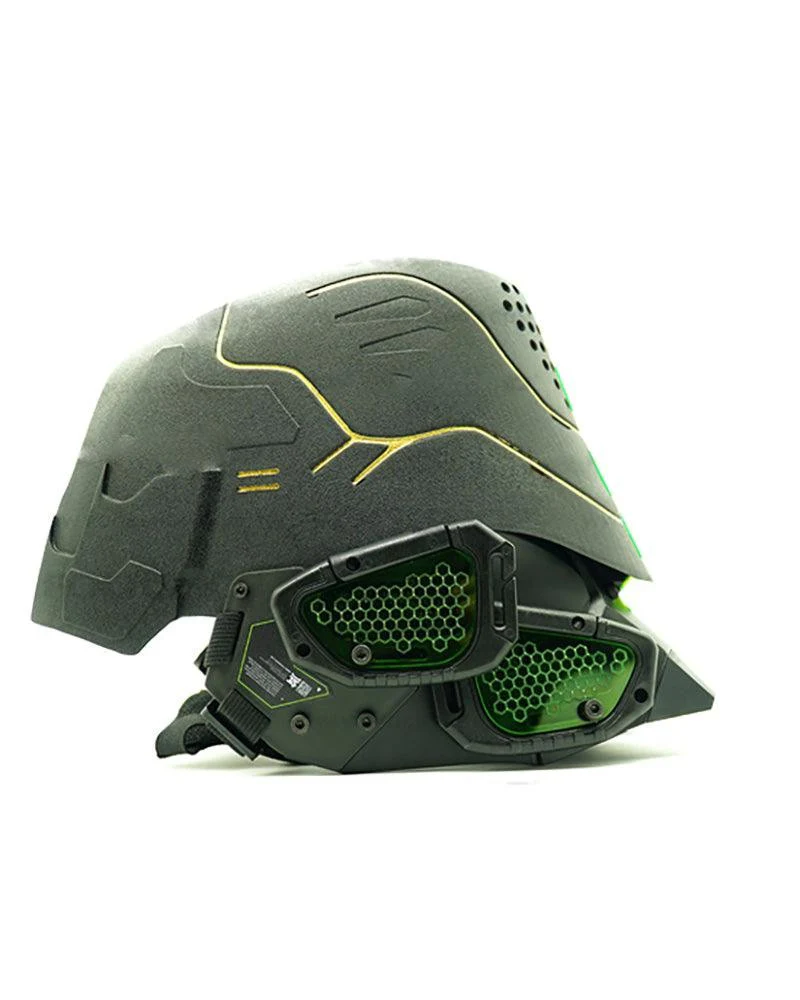 Mech Ares Futuristic Cyberpunk Helmet - Image 15