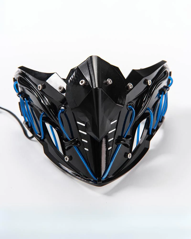Mechanical Ninja Glowing Half Face Mask - Image 2