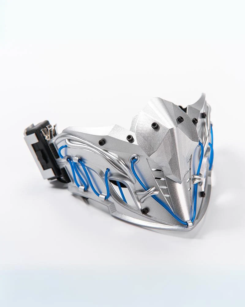 Mechanical Ninja Glowing Half Face Mask - Image 4