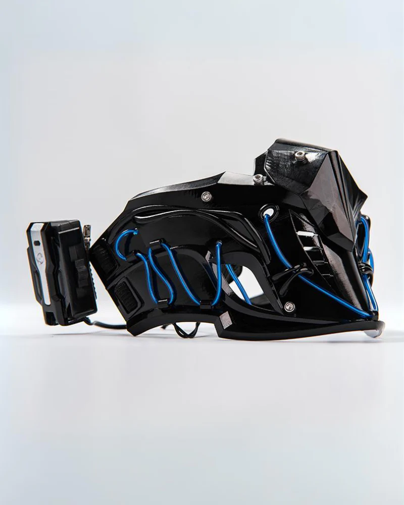 Mechanical Ninja Glowing Half Face Mask - Image 5