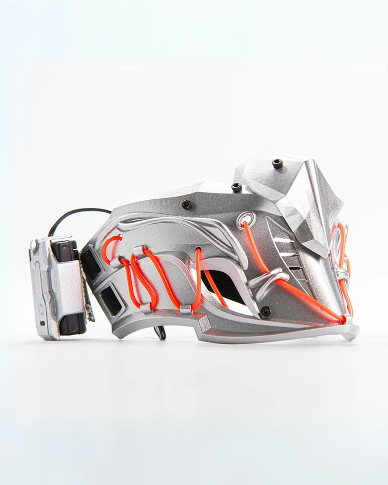 Mechanical Ninja Glowing Half Face Mask - Image 9