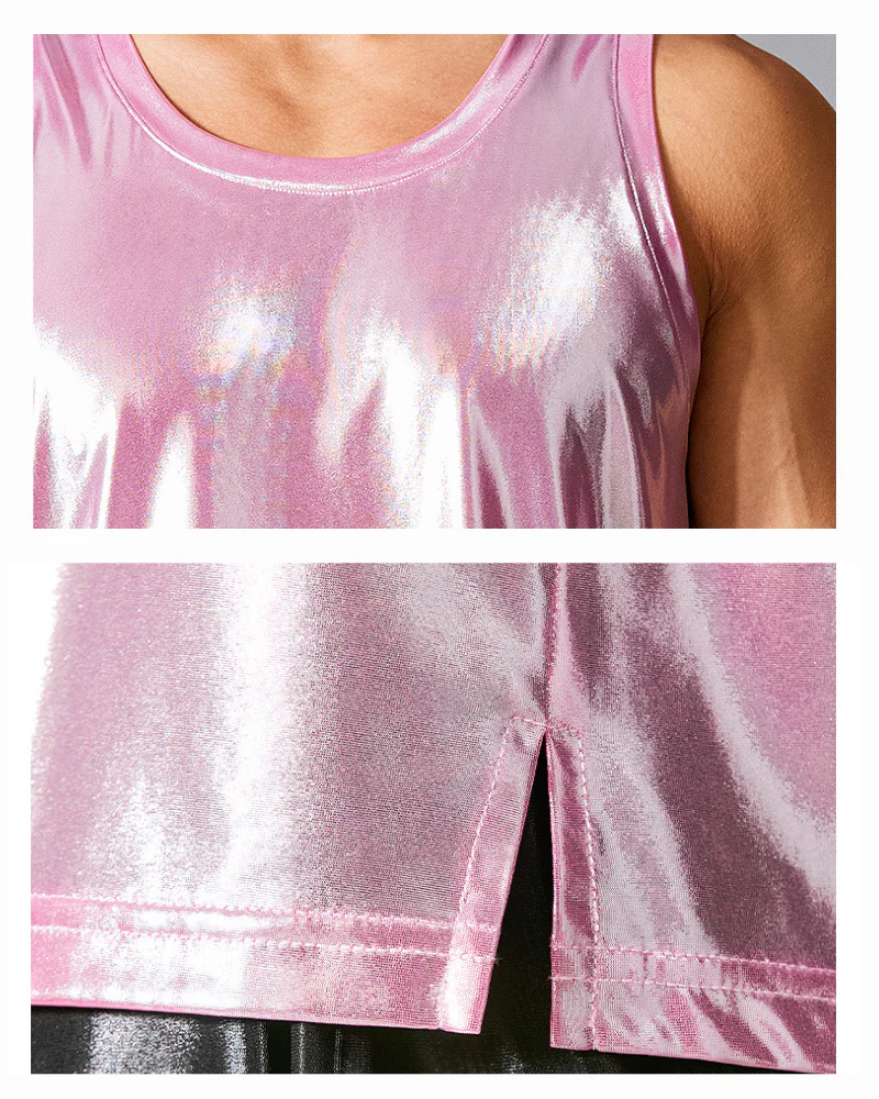 Men's Tank Top High Elastic Soft Sports Muscle Shirt - Image 12