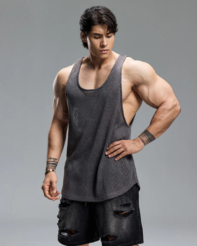Men's Tank Top Sports Breathable Muscle Shirt - Image 6