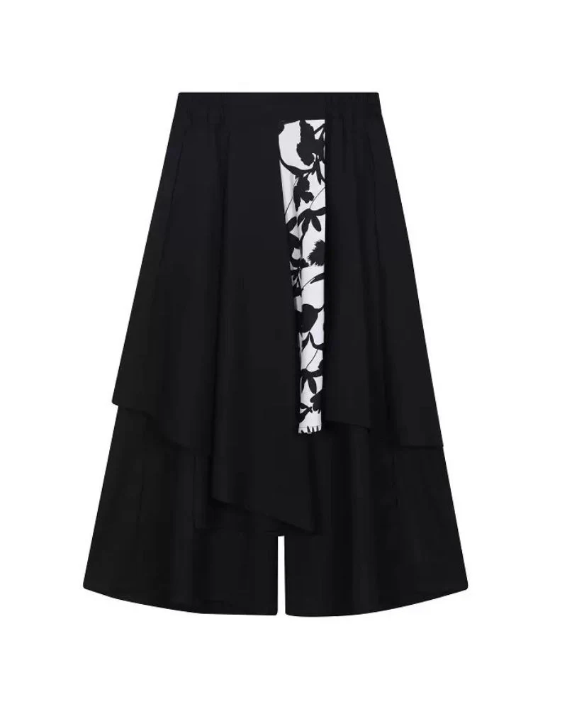 Modern Japanese Asymmetric Patchwork Hakama Pants - Image 12