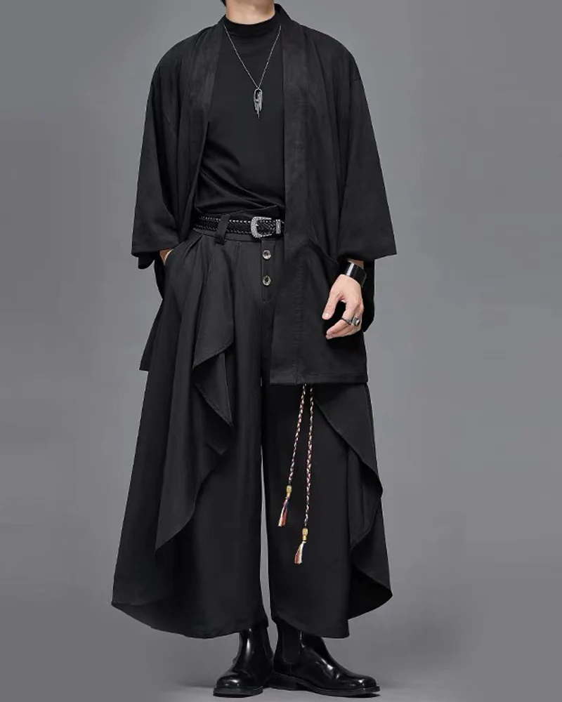 Modern Japanese Carved Alloy Genuine Leather Belt - Image 6
