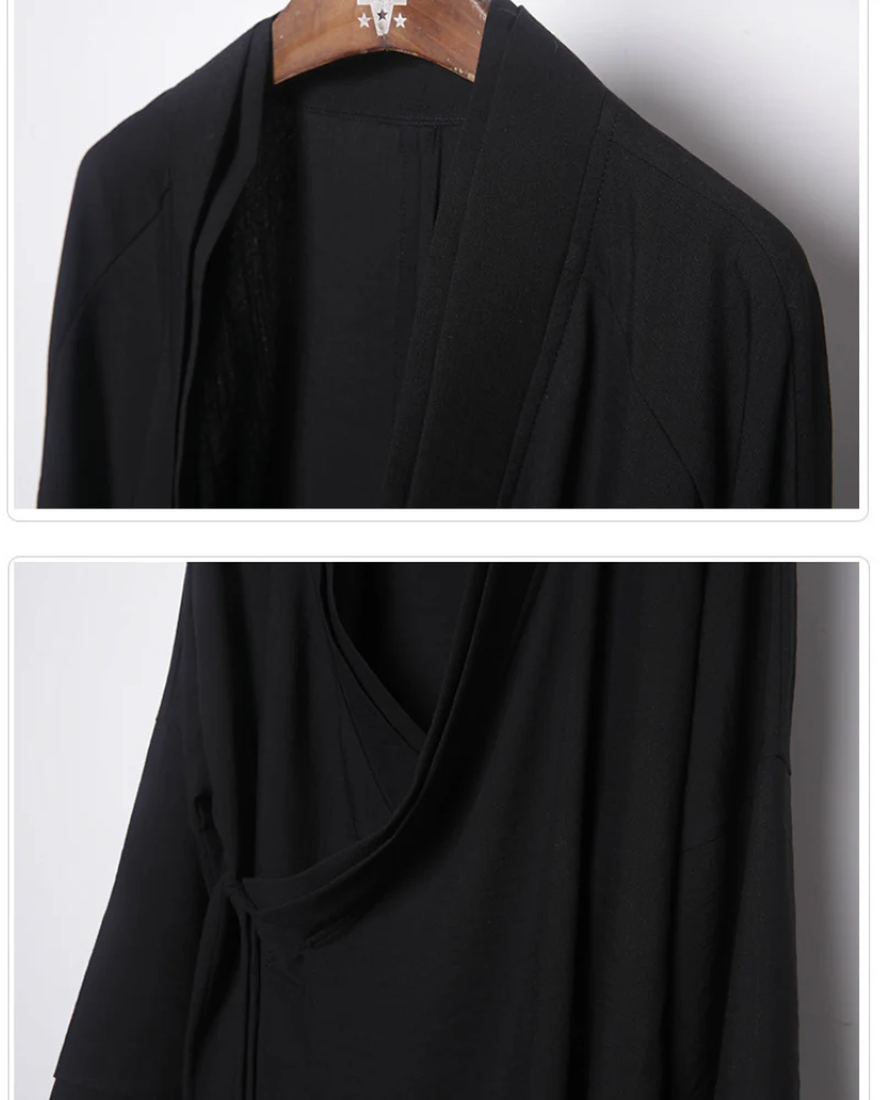 Modern Japanese Fake Two-piece Samurai Coat - Image 6