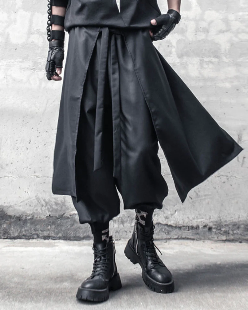 Street Japanese Samurai Functional Two-piece Ninja Pants - Image 3