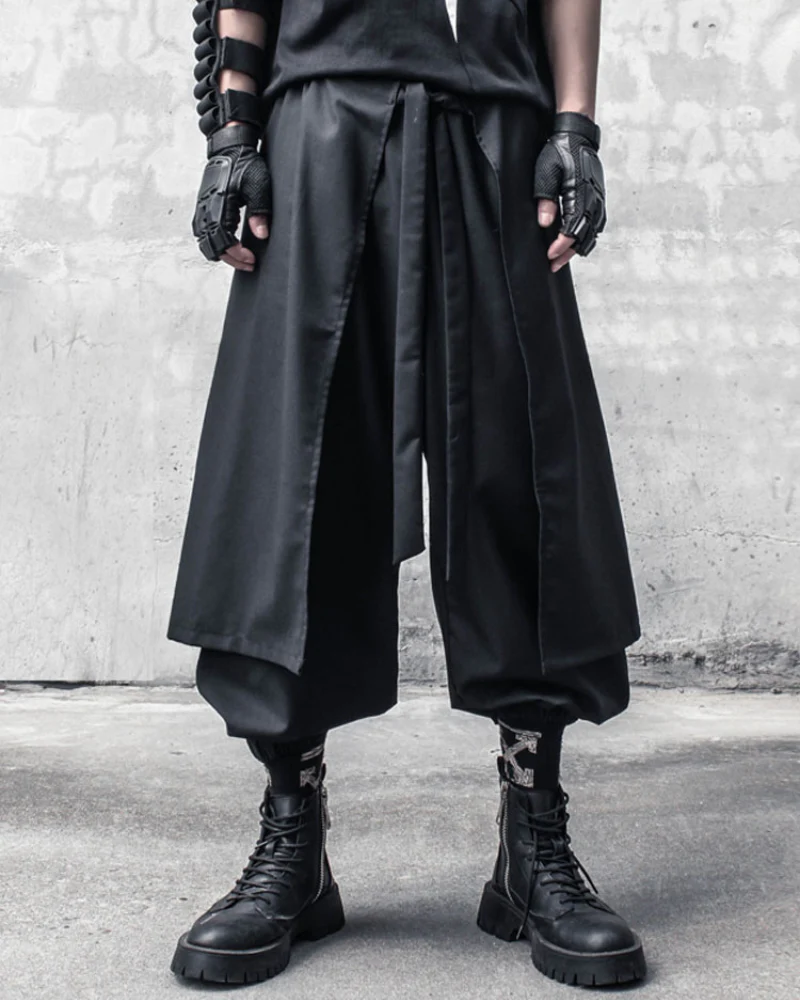 Street Japanese Samurai Functional Two-piece Ninja Pants - Image 4