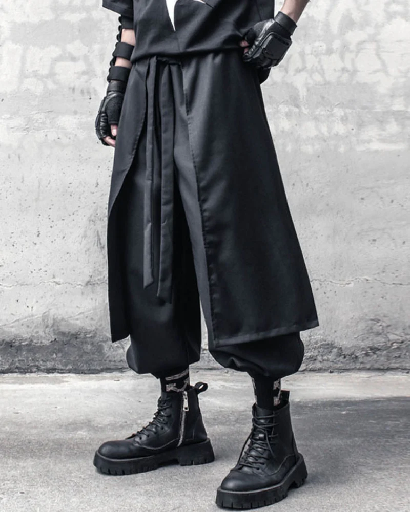 Street Japanese Samurai Functional Two-piece Ninja Pants - Image 7