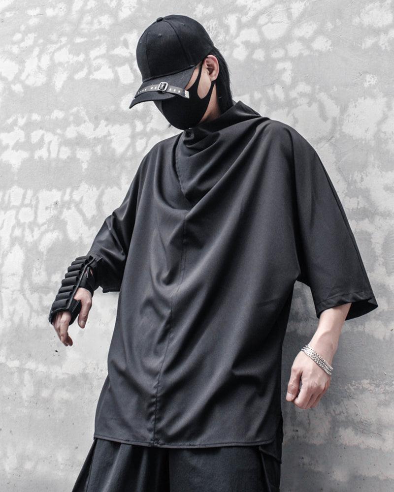Modern Japanese Techwear Loose Bat T-Shirt - Image 4