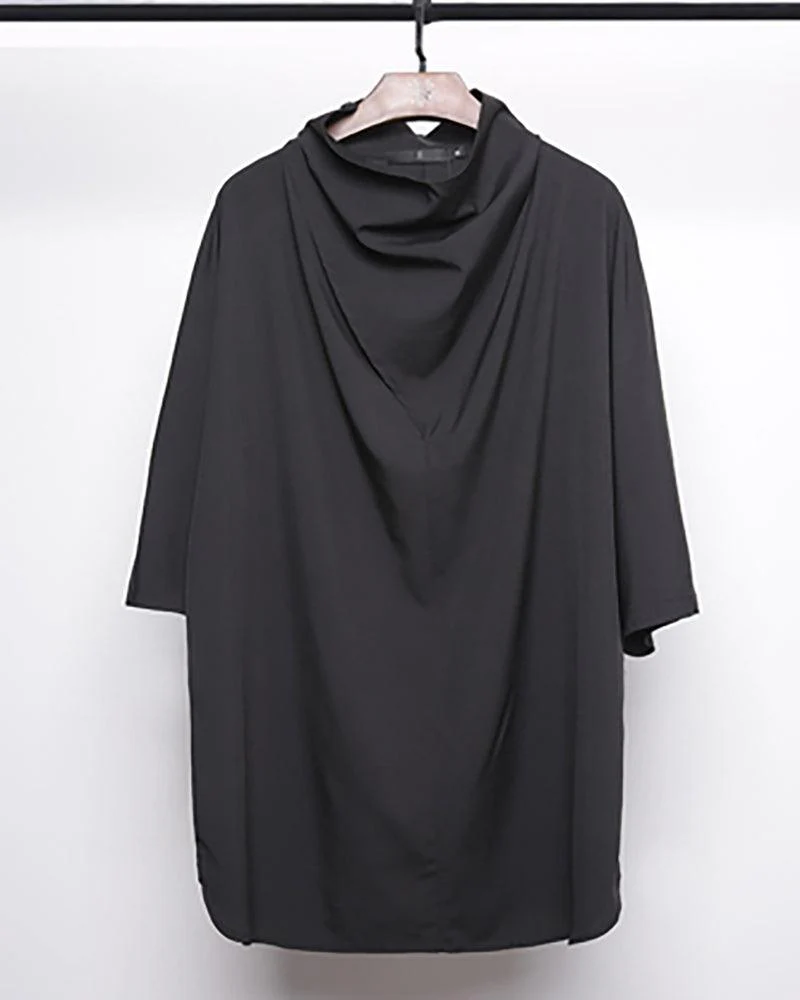 Modern Japanese Techwear Loose Bat T-Shirt - Image 9